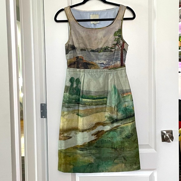 Anthropologie Dresses & Skirts - Anthropologie Odille Landscape Painting Dress